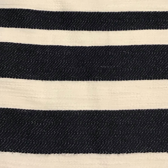 Loft Womens Tweed Skirt Size 6 Woven Knit Knee Length Midi Straight Stripes Twee - Picture 10 of 13